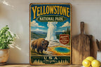 Yellowstone National Park USA Vintage Style Metal Sign, photo 2 of 5