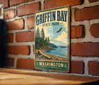Griffin Bay State Park Washington Vintage Style Metal Sign, photo 3 of 5