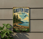 Griffin Bay State Park Washington Vintage Style Metal Sign, photo 5 of 5