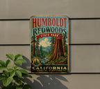 Vintage Humboldt Redwoods State Park California Metal Sign, photo 5 of 5