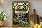 Woodson Bridge State Recreation Area California Vintage Style Metal Sign, photo 2 of 5