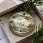 Watercolor Lake Casa Blanca International State Park Texas Ceramic Ornament, photo 3 of 9