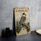 Canada Jay Metal Sign Vintage Natural History Bird Illustration Ornithology Specimen Plate Scientifi, photo 4 of 5