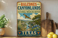 Balcones Canyonlands National Wildlife Refuge Texas Vintage Style Metal Sign