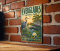 Everglades National Park United States Vintage Style Metal Sign Florida Wetlands Alligator Wildlife