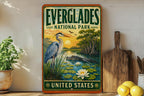 Everglades National Park United States Vintage Style Metal Sign Florida Wetlands Alligator Wildlife, photo 2 of 5