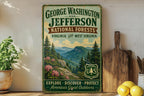 George Washington & Jefferson National Forests Vintage Style Metal Sign, photo 2 of 5