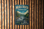 Mira River Provincial Park Nova Scotia Vintage Style Metal Sign, photo 2 of 5