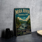 Mira River Provincial Park Nova Scotia Vintage Style Metal Sign, photo 4 of 5