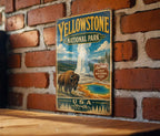 Yellowstone National Park USA Vintage Style Metal Sign