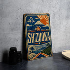Shizuoka Japan Vintage Flag Metal Sign, photo 4 of 5
