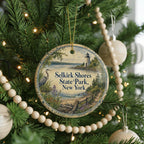 Selkirk Shores State Park New York Watercolor Ceramic Ornament, photo 6 of 9