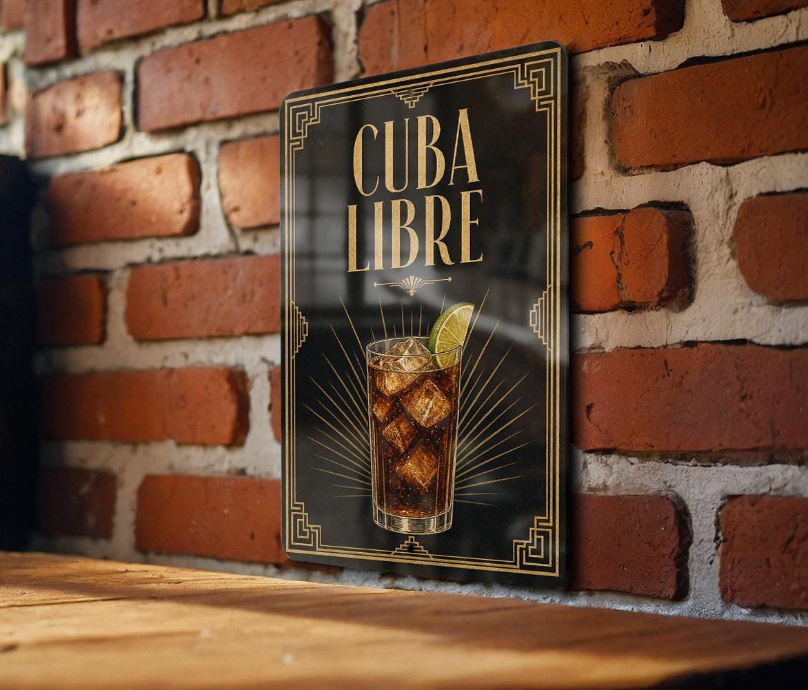 Cuba Libre Metal Sign