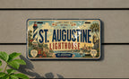 St Augustine Lighthouse Metal License Plate Sign, photo 2 of 6