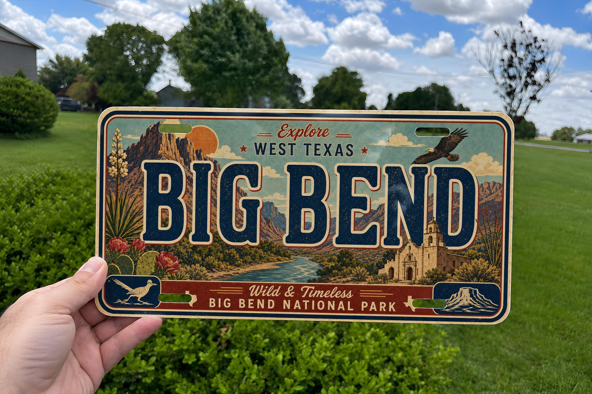 Big Bend National Park Metal License Plate Sign, photo 2 of 6