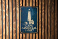 Cape Canaveral Light Lighthouse Metal Sign