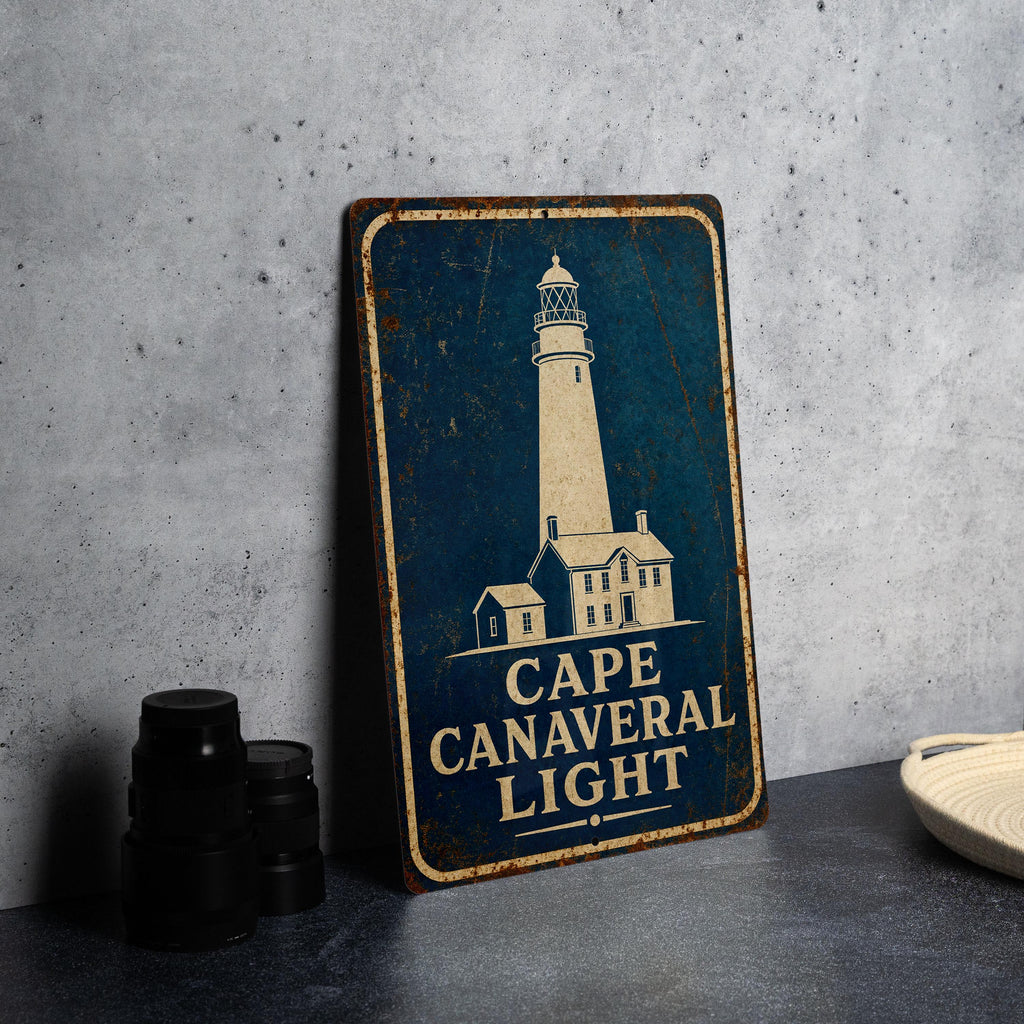 Cape Canaveral Light Lighthouse Metal Sign, photo 2 of 6