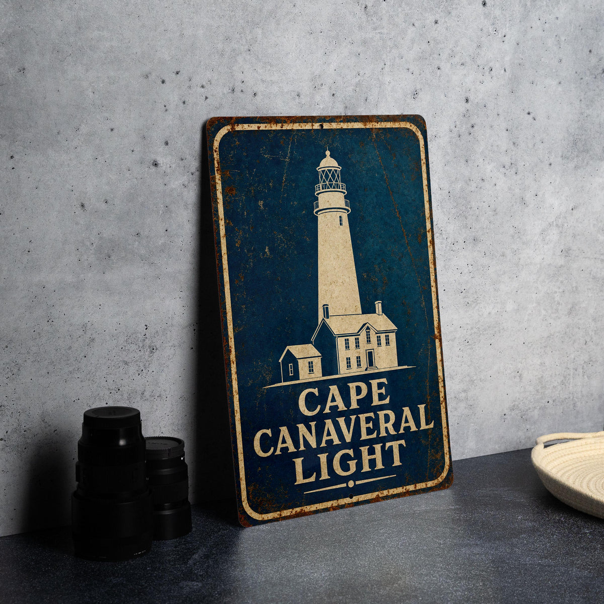 Cape Canaveral Light Lighthouse Metal Sign, photo 2 of 6